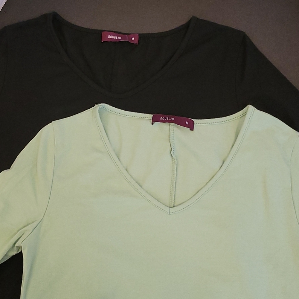 Bundle of Two Long-Sleeve Tunic Tops